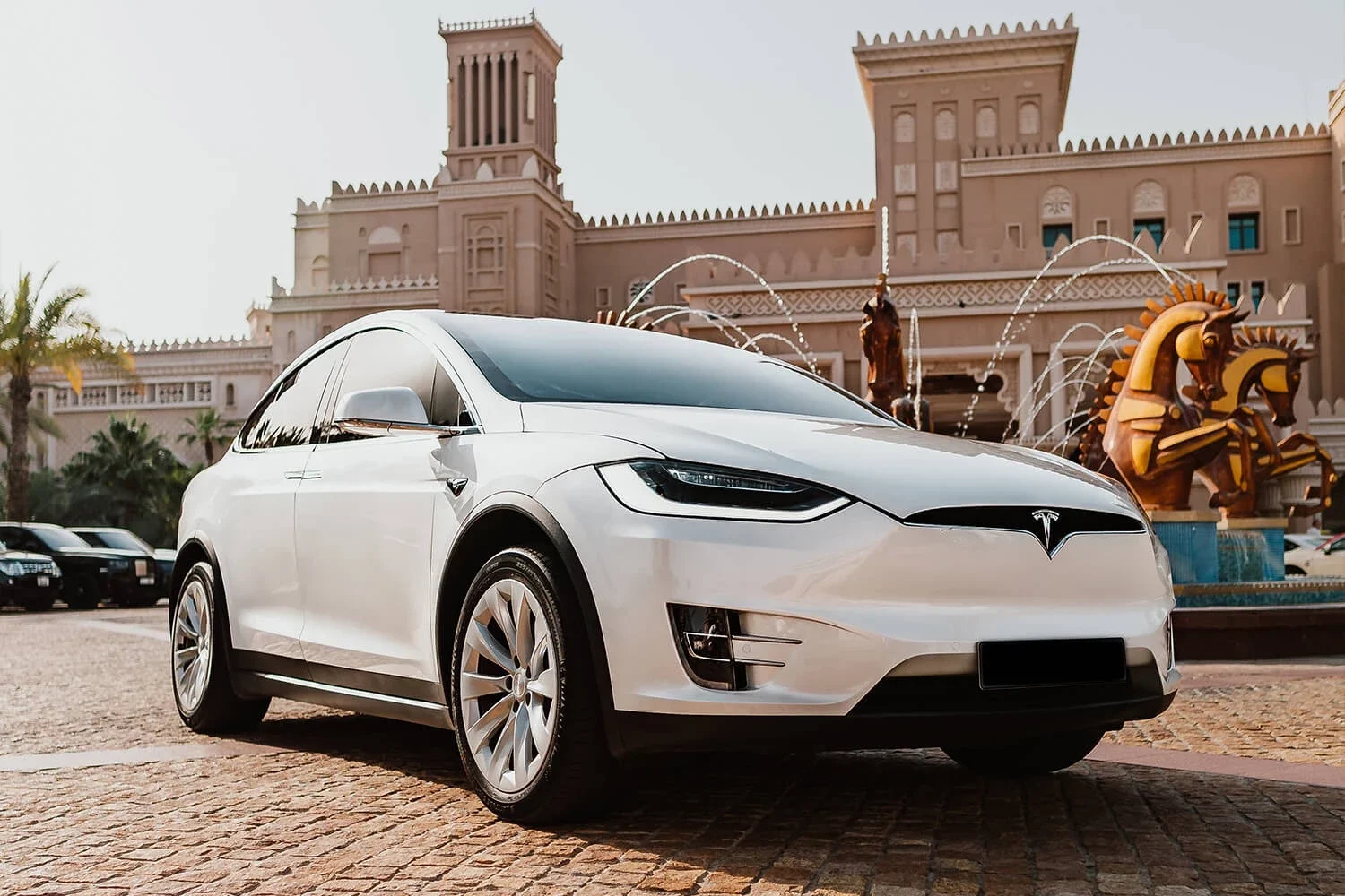 Tesla Model X White Cover Image
